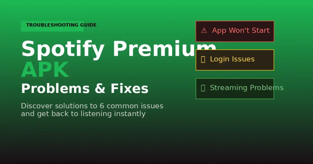 Common issues of spotify